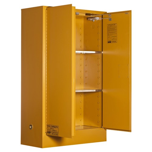 OXIDIZING AGENT STORAGE CABINET: 250L - 2 DOORS - 3 SHELVES